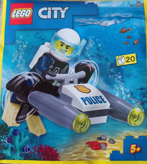 Police Diver with Underwater Scooter foil pack