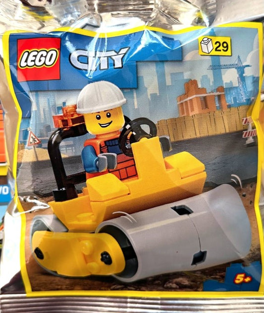 Worker with Road Roller foil pack