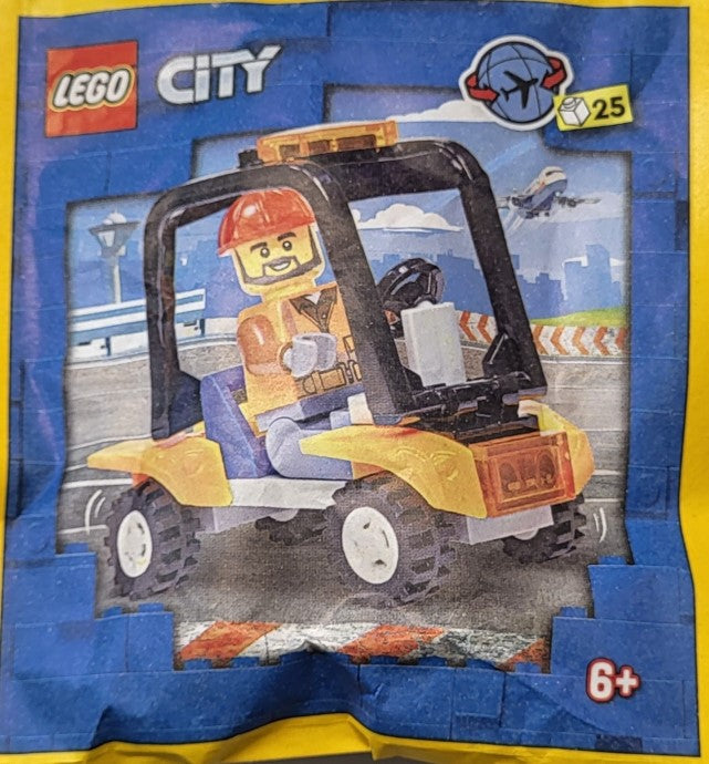 Airport Worker with Service Car paper bag