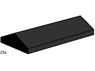 2 x 4 Ridge Roof Tile Low Sloped Black