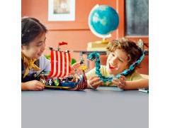 Viking Ship and the Midgard Serpent