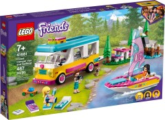 Forest Camper Van and Sailboat