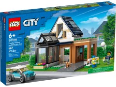 Family House and Electric Car