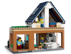 Family House and Electric Car