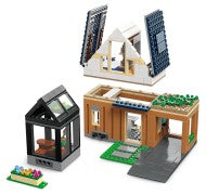 Family House and Electric Car
